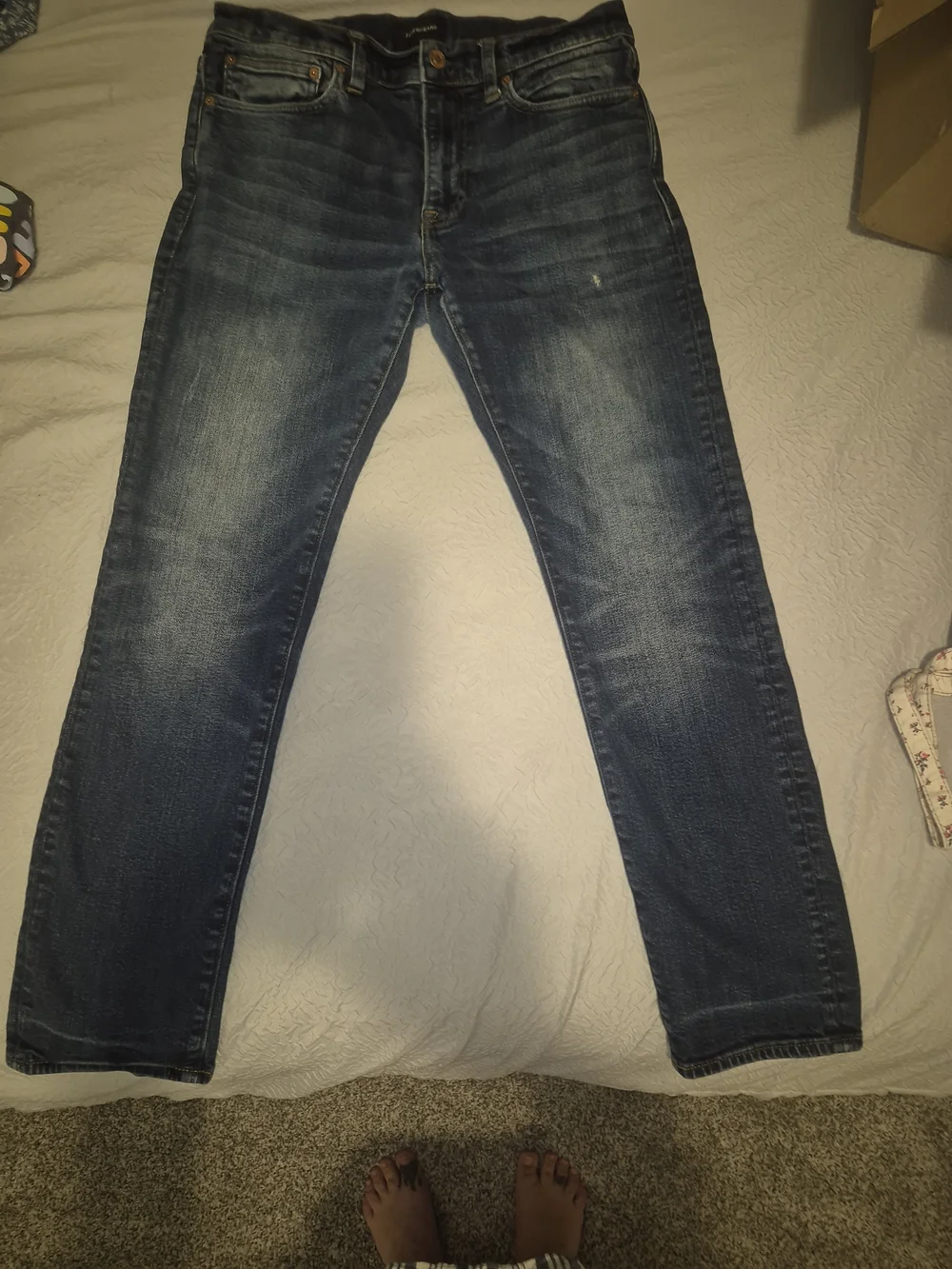 J. Crew Men’s Straight-Leg Dark Wash Jeans